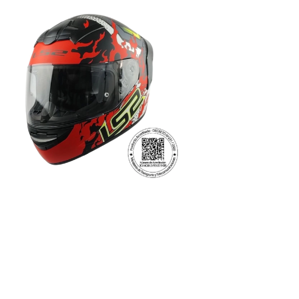 Casco Ls2 FF352 Antars rojo negro matte