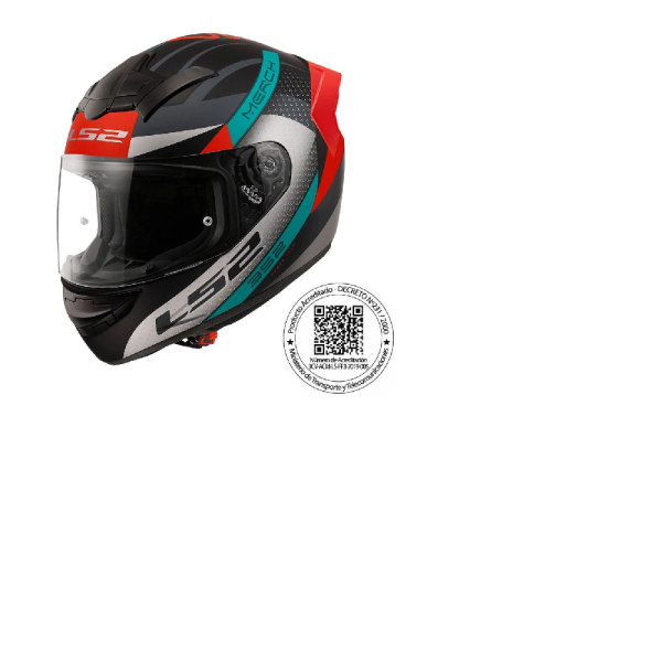 Casco Ls2 FF352 Merch rojo negro matte