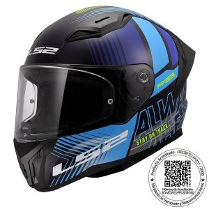 Casco Ls2 FF810 Vigo negro/azul matte