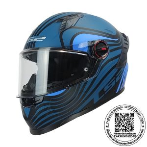 Casco Ls2 FF816 Cosmo Beats azul/negro matte
