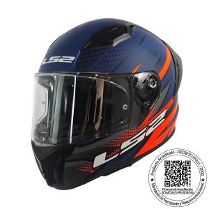 Casco Ls2 FF810 Vigo flight azul/rojo matte