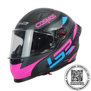 Casco Ls2 Cosmos 816 Modock Negro/rosa