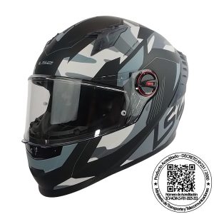Casco Ls2 Cosmos 816 Tank Camox Negro/Gris Matte